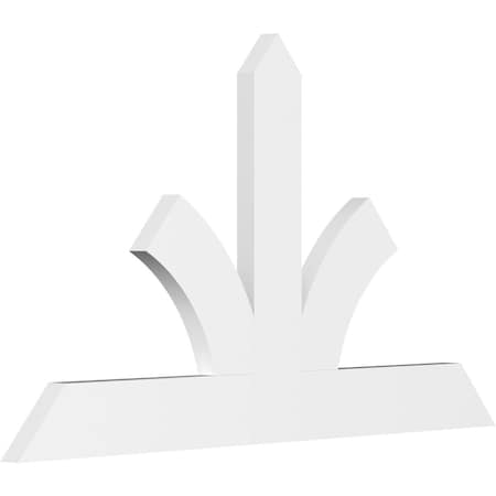 Ekena Millwork Richland Architectural Grade PVC Gable Bracket, 60"W x 35"H x 2"D x 6"F, 14/12 Pitch GBP060X35X0206RIC00